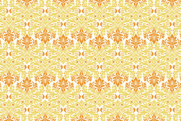 abstract floral seamless pattern with vintage ikat motifs and botanical elements for fabric and wallpaper all over textured flower blossom design with artistic traditional flair