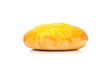 Crispy mooncakes isolated on a white background