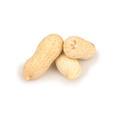 Peanuts isolated on white background