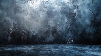 Naklejka premium Mysterious abstract scene digital art dark atmosphere close-up