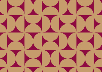 Seamless geometric pattern vector brown background. Modern simple wallpaper, tile backdrop, fabric, mat, interior etc. 