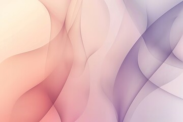 Abstract pastel wave background. Soft, flowing curves in pink and purple hues.