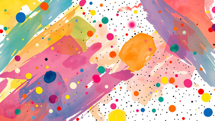 Watercolor template frame design for greeting card. Invitation card template, banner, cover. AI generated image. AI