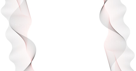 Illustration of the gray pattern of lines abstract background. Abstract background, monochrome lines, gradient curves isolated on white background. Horizon banner.