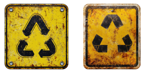 Biohazard dangerous sign isolated on transparent background, Set of