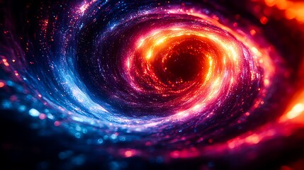 Obraz premium Abstract Chromatic Distortion Flow with Vibrant Light Trails