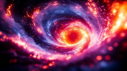 Obraz premium Abstract Chromatic Distortion Flow with Vibrant Light Trails