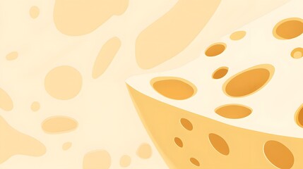 Obraz premium Abstract Image of Swiss Cheese with Holes