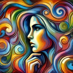 The weight of worry paints a vivid portrait of her struggle