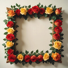 Fototapeta premium frame of roses
