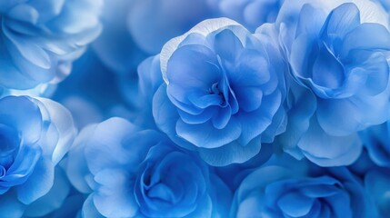 Fototapeta premium Abstract background in shades of blue with blurred lights and bokeh effects, abstract, background, blue, blurred, lights, bokeh