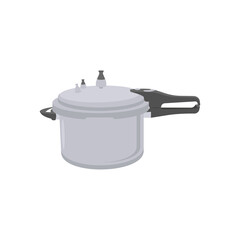 Pressure Cooker Flat Icon, Vector illustration