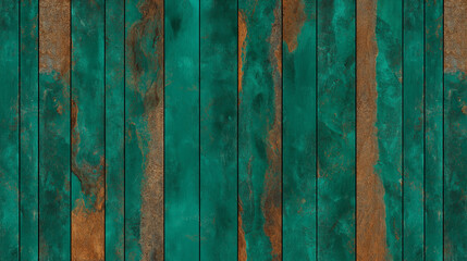 Teal and Brown Weathered Wood Texture:  A rustic and textured background featuring weathered wood planks in teal and brown hues, perfect for adding a touch of vintage charm to your design projects. 
