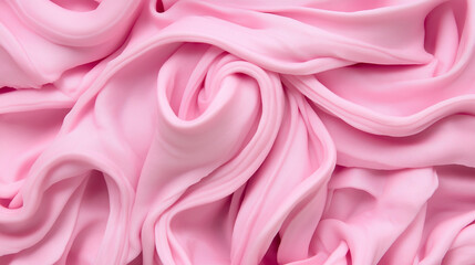 Pink Swirl: A mesmerizing close-up abstract texture of soft pink swirls. Ideal for design projects, food photography, and creative backgrounds.  
