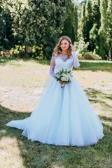 Fototapeta premium bride in a wedding dress
