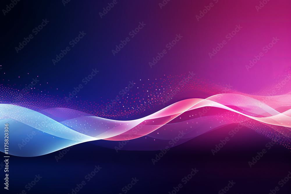 Poster abstract blue wave background design with flowing lines and vibrant colors, perfect for dynamic digi