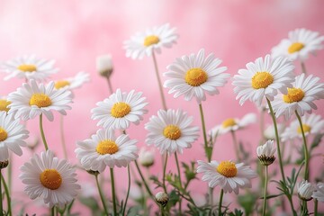 Fototapeta premium Beautiful bouquet of spring chamomile flowers
