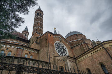 Glimpses of churches, sculpturres and buildings of Padova town in northern Italy