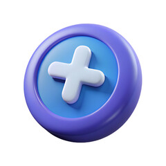 Obraz premium 3d add icon png