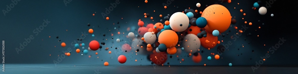 Poster vibrant 3d depicting the dynamic frequency distribution of social interactions within a community a 