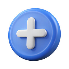Fototapeta premium 3d add icon png
