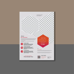 Corporate business flyer template design and digital marketing agency flyer.