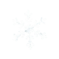 snowflake isolated on transparent background