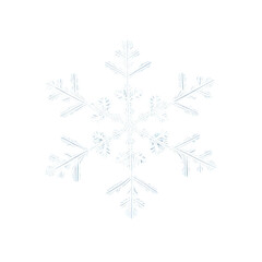 snowflake isolated on transparent background