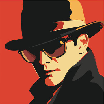 Vektorgrafik aus dem Package: flat, retro, vintage, modern, art, zeitgeist, film, movie, poster,