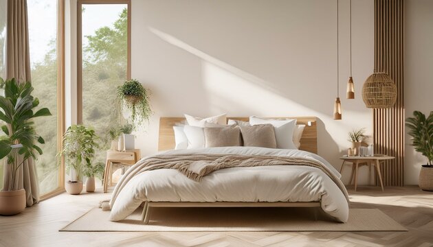 Schlafzimmer, minimalistisch