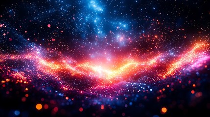 Abstract Holographic Disruption with Vibrant Digital Distortions