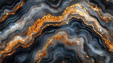 Obraz premium Abstract gold and grey marble texture.