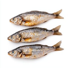 Savory Grilled Sardines with Lemon, Set Against a Transparent Backdrop.