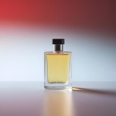 Subtle Elegance Modern Perfume Bottle on Gradient
