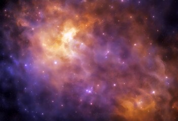 Naklejka premium textures celestial radiant canvas art nebula orange purple