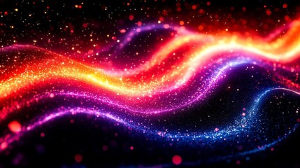 Fototapeta premium Abstract Shattered Pixel Bloom with Vibrant Digital Fragments