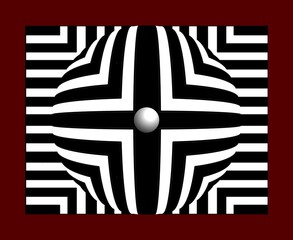 Black And White Illustrations-front view ball