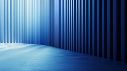 Abstract Blue Corridor