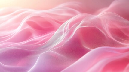 Fototapeta premium Soft Flowing Pink Fabric