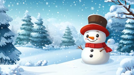 Fototapeta premium Snowy Winter Wonderland