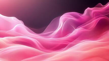 Obraz premium Abstract Flow of Pink and Purple Waves