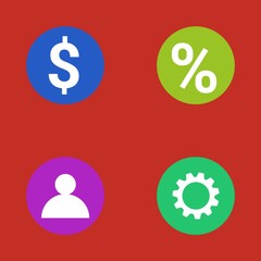 Individual personal Financial management services concept square banner design illustration 