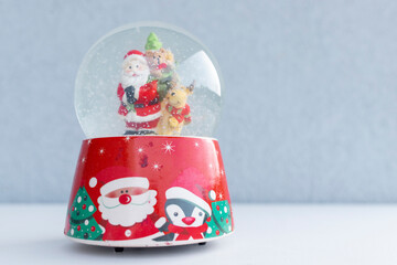 Festive Decorations with Santa Claus, Snow Fun and Snow Globe