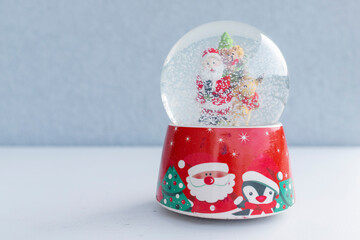 Festive Decorations with Santa Claus, Snow Fun and Snow Globe