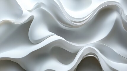 Obraz premium Abstract White Waves