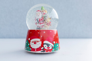Festive Decorations with Santa Claus, Snow Fun and Snow Globe