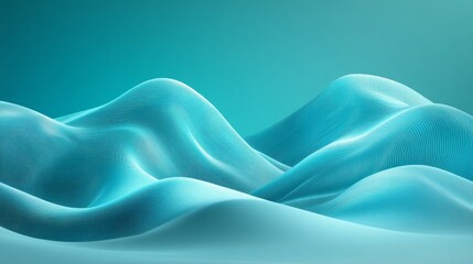 Fototapeta premium Abstract Waves in Turquoise