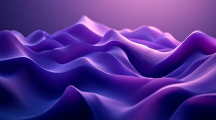 Obraz premium Purple Abstract Waves