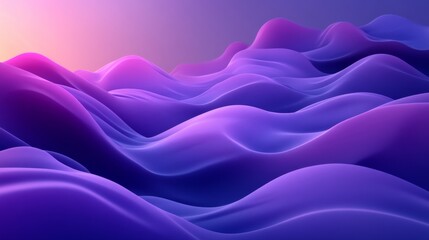 Obraz premium Vibrant Abstract Purple Waves