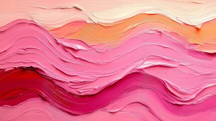 Fototapeta premium Vibrant Pink Abstract Paint Texture